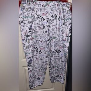 Nasty Gal x New Girl Order White Graffiti Sweatpants Women’s Plus Size 26